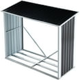 thumbnail image 6 of Hypeshops Log Storage Shed with Log Holder and Firewood Rack, Steel, 6 of 7