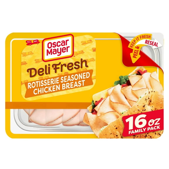 Oscar Mayer Deli Fresh Rotisserie Seasoned Chicken Breast, 16 oz Family Pack