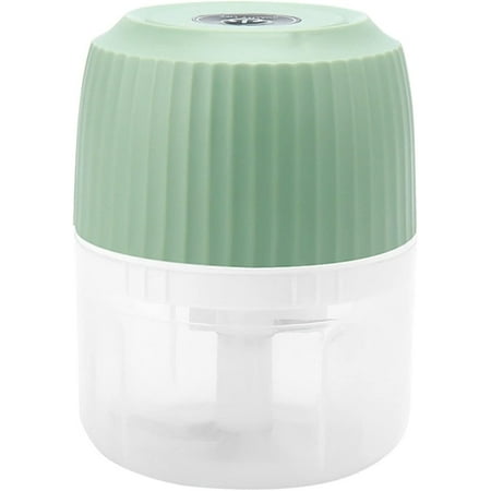

LFOGoods Electric Vegetable Shredder Portable Mini Food Processor Wireless Vegetable Masher with USB Charging 250 Ml Shredder-green