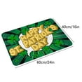 thumbnail image 2 of PureCasa Floral Floor Mats for Outdoor Indoor, Non-Slip Flock Shamrock Doormats Rubber Backing Door Mat for Bedroom Living Room, St.Patrick's Day Decor, Green, 16"x24", 1 Pack, A, Rectangle, 2 of 6