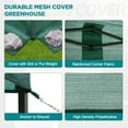 thumbnail image 6 of EAGLE PEAK 10x10 Walk-in Shade Cloth Cover Greenhouse Instant Pop-up Portable Gardening Green House with Mesh Cover, Front Entry Door, Green, 6 of 8
