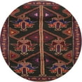 thumbnail image 1 of Ahgly Company Indoor Round Traditional Reddish Brown Persian Area Rugs, 3' Round, 1 of 6