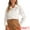 White, variant on DARING DIVA Women's Eyelet Hallow Out Lace Sheer Button Down Shirt M White