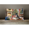 thumbnail image 4 of Keeshond Cozy Christmas Throw Pillow 12 in x 16 in, 4 of 4