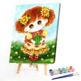 thumbnail image 2 of Cuadros Decorativos Niña pequeña 40x50cm pintura al óleo por números cuadro pintura DIY SXD202106021 Wdftyju embutido en tela, 2 of 9