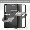 thumbnail image 2 of elitegadget Case for Samsung Galaxy Tab S10 FE+/S10 FE Plus 13.1 Inch 2025 Released - Dual Layer Protective Hybrid Cover Case with Kickstand (Black/Black), 2 of 5