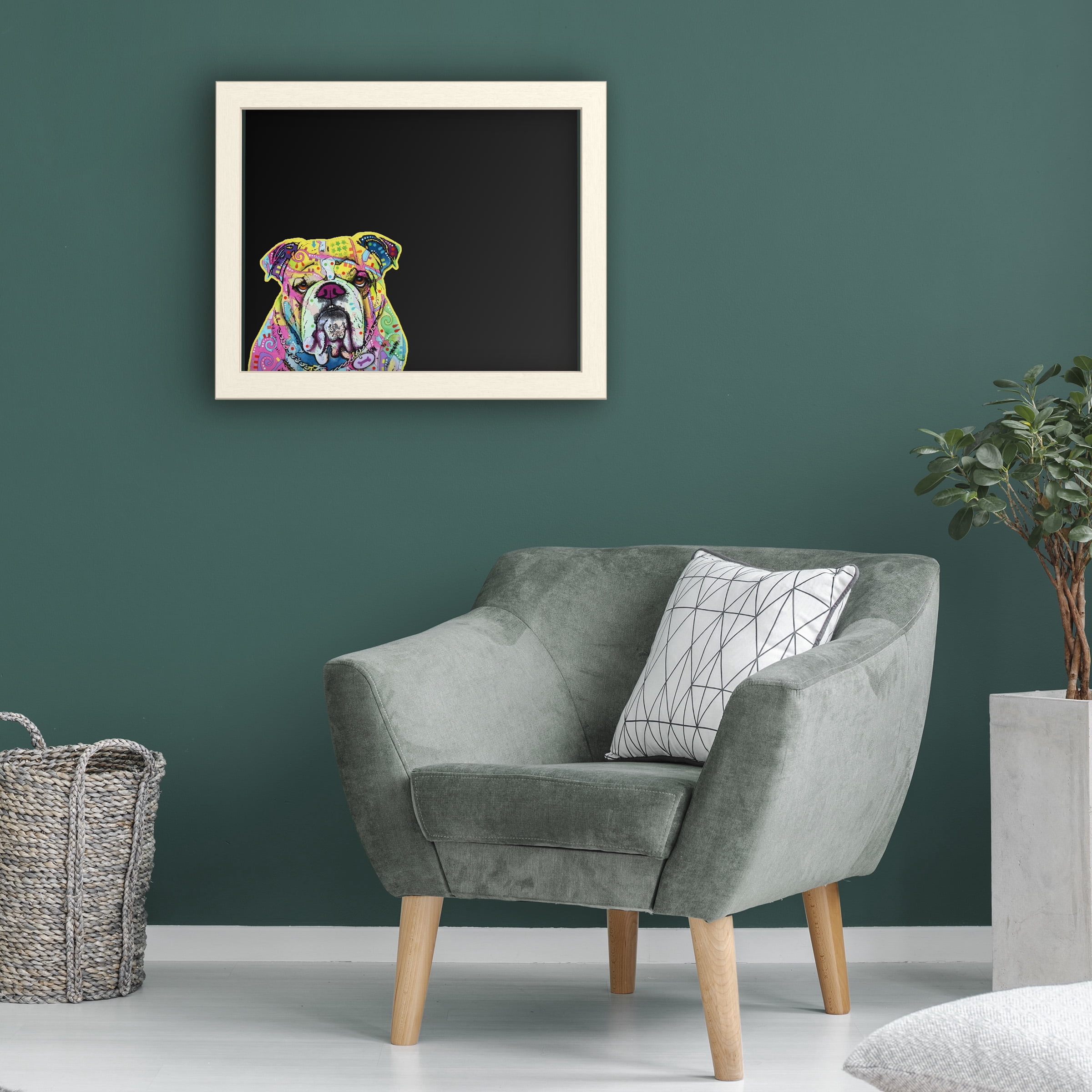 Trademark Fine Art 'The Bulldog' Chalkboard by Dean Russo