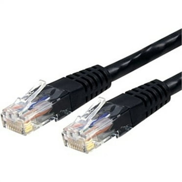 StarTech.com C6PATCH2BK 2 ft. Cat 6 Black Molded Cat6 UTP Patch Cable ETL Verified
