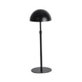 thumbnail image 4 of Soporte de sombrero Altura ajustable estable estable de hierro resistente portavoces retráctil soporte de peluca para salón centros comerciales de base negra, 4 of 8
