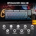 thumbnail image 2 of Teclado inalámbrico para juegos EPOMAKER G84 HE con 8K Polling 8000 mAh, 2 of 7