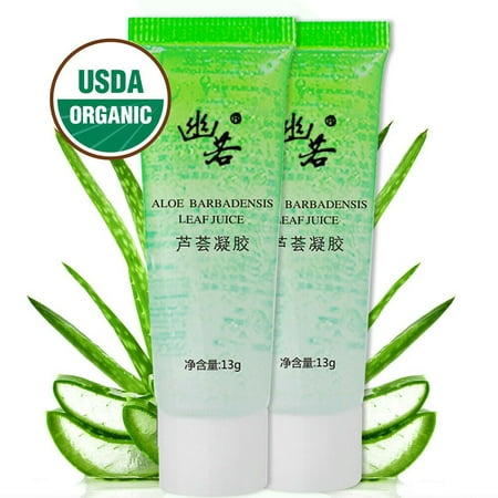 2 Pcs 100% Aloe Vera Gel Acne Remove Scar Repair Relieve Itching Cream Skin (Best Way To Remove Acne Scars)