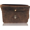 thumbnail image 4 of Komal's Passion Leather 10" Women's Leather Purse Satchel Handbag Tote Bag (Distressed Tan), 4 of 7