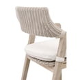 thumbnail image 4 of Pemberly Row Contemporary 27.5" Woven Wicker Teak Outdoor Counter Stool, 4 of 7