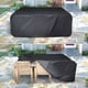 thumbnail image 4 of Housse Salon de Jardin 200x160x70cm Exterieur Etanche Coupe-Vent Poussière Tissu Oxford Noir Housses de Meubles avec Boucle de Verrouillage Bâche de Protection pour Table Chaise Mobilier, 4 of 5