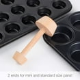 thumbnail image 4 of Webake Wood Rolling Pin and Tart Tamper Set,12 Inch Dough Roller for Baking Pie Shell cookies Pasta Ravioli and Pastry, 4 of 4