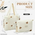 thumbnail image 2 of 2 Pcs Diaper Bag Tote for Baby Girl Small Multifunction Maternity Bag Stroller Storage Bag Travel Zipper Closure Diaper Bag Nappy Messenger Diaper Clutch Bag for Mom, 2 of 6