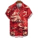 thumbnail image 4 of Camisa hawaiana con estampado 3D de dragón oriental chino para hombre, camisetas casuales de manga corta de verano, camisetas holgadas de gran tamaño, 4 of 5