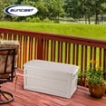 thumbnail image 4 of Suncast Coffre de Rangement en Résine pour Patio Extérieur 73 Gallons, Taupe, 4 of 6