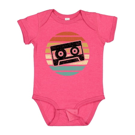 

Inktastic Vintage Cassette Tape Silhouette Gift Baby Boy or Baby Girl Bodysuit