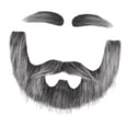 thumbnail image 4 of Barba postiza, disfraz, simulación de vello facial falso para Halloween, óperas, cumpleaños gris, 4 of 9