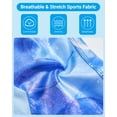 thumbnail image 5 of 2PCS Gymnastics Leotards for Girls, Hollow Back Design Sparkly Dance Biketards with Shorts Ballet Tumbling Outfit for Girl 5-10 Years, 5 of 13