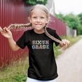 thumbnail image 3 of Sixth Grade T-Shirt for Back to School Children's First Day of 6th Grade Bold Pastel Font Tee Black Shirt Youth Small, 3 of 4