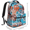 thumbnail image 2 of Darwin Gumball Backpack The Amazing Anime World Of Gumball Laptop Backpack Lightweight Large Capacity Travel Backpack Cartoon Anime Fans Gift Style-1, 2 of 7
