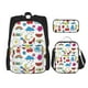 thumbnail image 1 of Disketp Summer Mochila Estampada de Gran Capacidad con Lonchera y Estuche, Set de 3 Piezas para Estudiantes, 1 of 7
