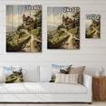 thumbnail image 4 of Designart "Historic Elegance of the Green Vineyard" Landscapes Print on Natural Pine Wood, 4 of 5