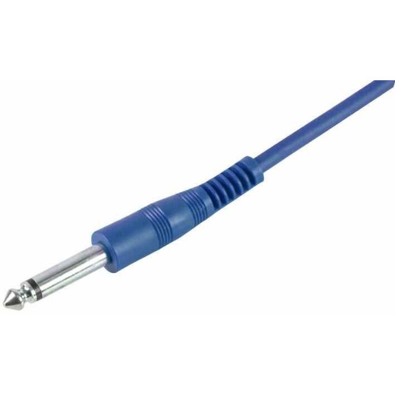 PULSE - 6.35mm (1/4") Mono Jack to Jack Guitar Lead, 6m Blue