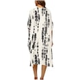thumbnail image 4 of Frostluinai Summer Women Cover Ups Swimwear Open Front Boho Kimono Cardigan Swimsuit Beach Print Coverup Midi Kimonos for Plus Size, 4 of 6