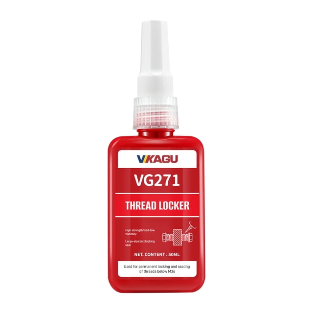 Fijador de roscas VIKAGU VG271 rojo de alta resistencia 50 ml