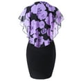 thumbnail image 3 of asdoklhq Plus Size Dresses for Women,Women's Summer Plus SizeRound Neck Printed Solid Sleeveless Pullover Dress, 3 of 3