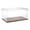 Hardwood Base, variant on Plymor Clear Acrylic Display Case with Hardwood Base (Mirror Back), 20" W x 12" D x 9" H