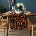 thumbnail image 2 of Black Halloween Table Runner - 90 Inch Long, Kitchen Dining Table Runner Dresser Scarves, Orange Spooky Pumpkin Ghost Cobweb Farmhouse Decor for Coffee Tables Wedding Party Banquet, 2 of 8