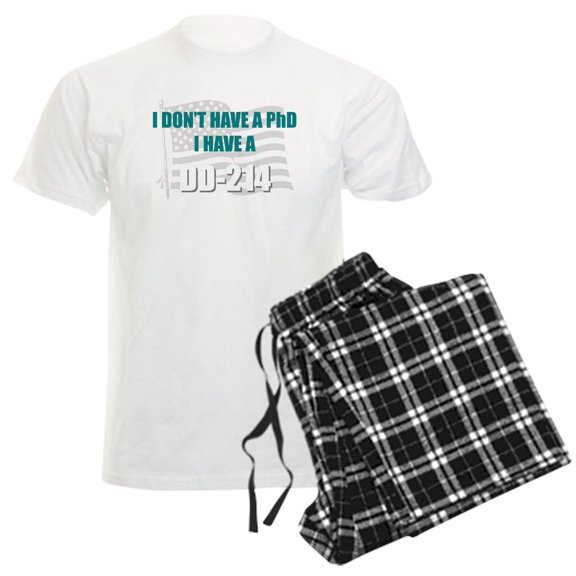 CafePress - DD 214 Phd DD214 Pajamas - Men's Light Loose Fit Cotton Pajama Set