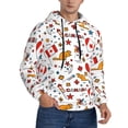 thumbnail image 2 of Lsque Canada Day Pattern Casual Men's Hoodie,Hooded Sweatshirt with Kangaroo Pocket,Pullover Hoodie-Small, 2 of 7
