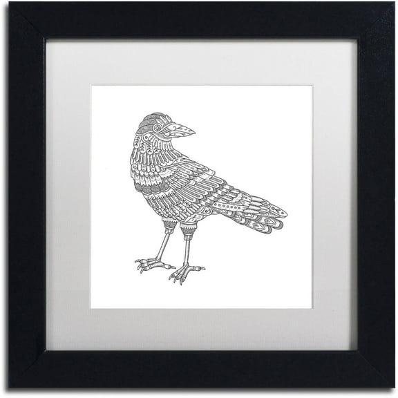 Trademark Fine Art 'Spirit Animals 7' Canvas Art by Filippo Cardu White Matte, Black Frame