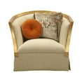 thumbnail image 4 of ACME 50837 Daesha Chair with 2 Pillows - Fabric & Antique Gold - 38 x 42 x 41 in., 4 of 5