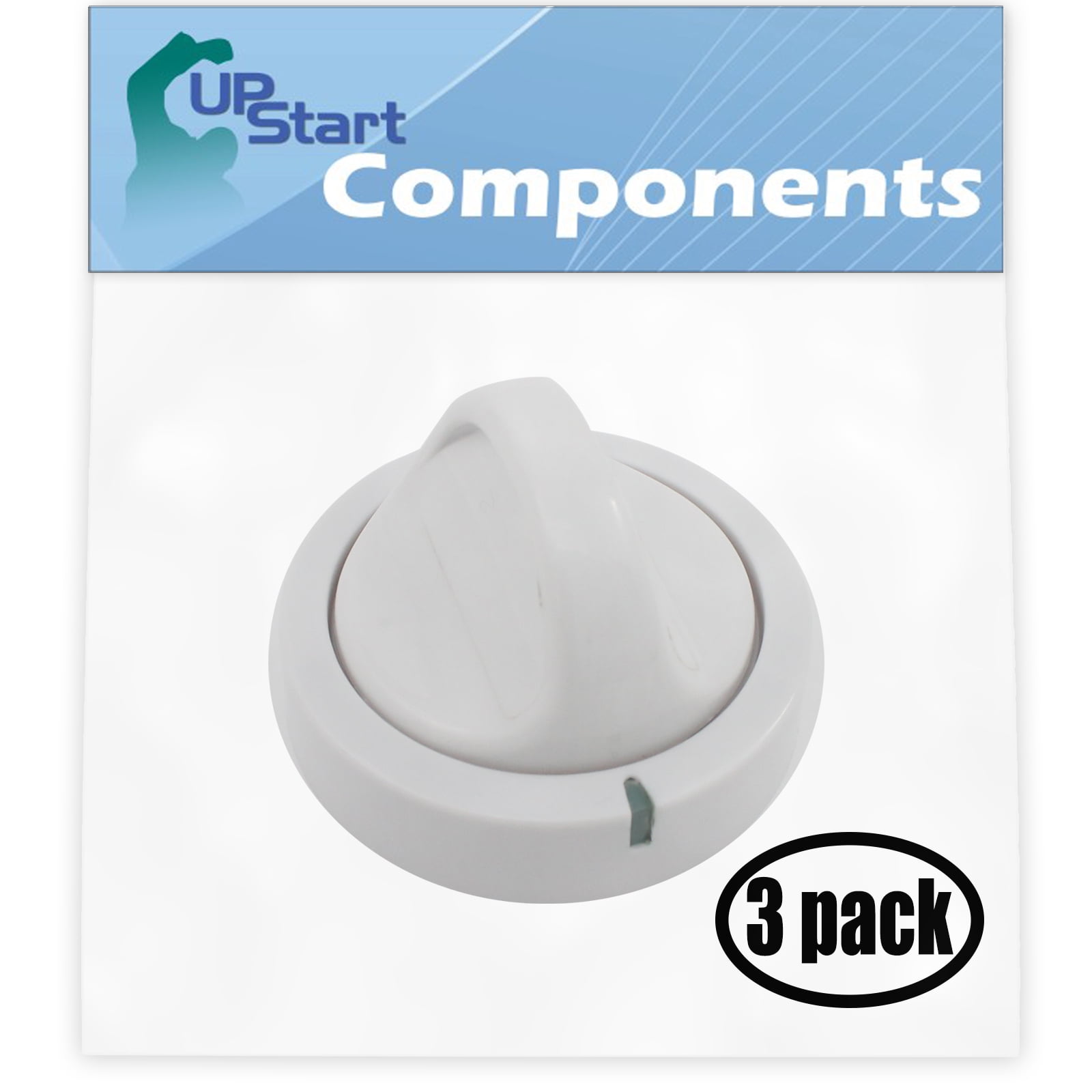 3 Pack Replacement Dryer Timer Knob 131873500 for Frigidaire FD955EAW0