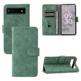 thumbnail image 1 of Case for Google Pixel 7 Wallet Case with Card Slots Holder Magnetic Clasp Cover, Luxury PU Leather Skin-Friendly Wrist Strap Handbag Kickstand Soft Silicone Shockproof Protective Case,Green, 1 of 8