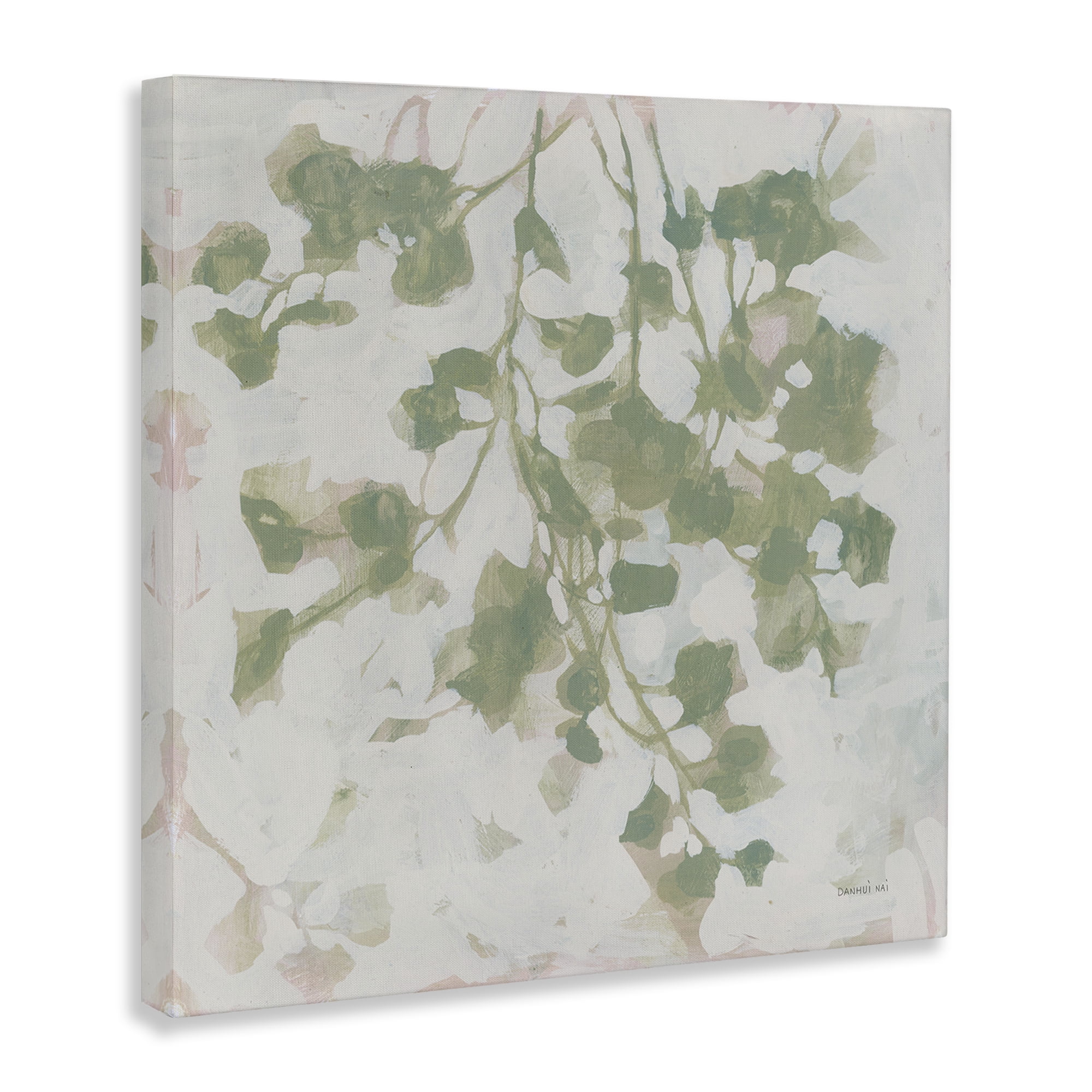 Stupell Industries Dancing Leaf Shadows Botanical & Floral Painting Gallery Wrapped Canvas Art Print Wall Art, 24 x 24