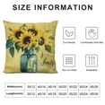 thumbnail image 5 of Nawypu  Hello Sunshine Sunflower Eucalyptus Leaves Throw Pillow Cover,Spring Summer Yellow Cushion Case Decoration for Sofa Couch, 5 of 5