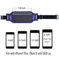 thumbnail image 3 of Running Waist Pack, EpicGadget(TM) Lightweight Water Resistant Reflective Runner Belt Sports Fanny Pack Adjustable Waistband (Navy Blue), 3 of 3