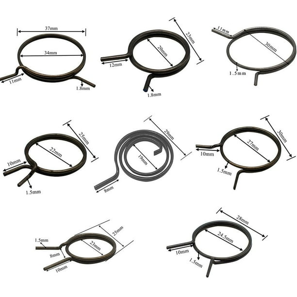 Ressorts De Compression Acier Inoxydable 20mm OD - Fil 1.5mm, Longueur 60mm - Lot De 10 Pièces Argent