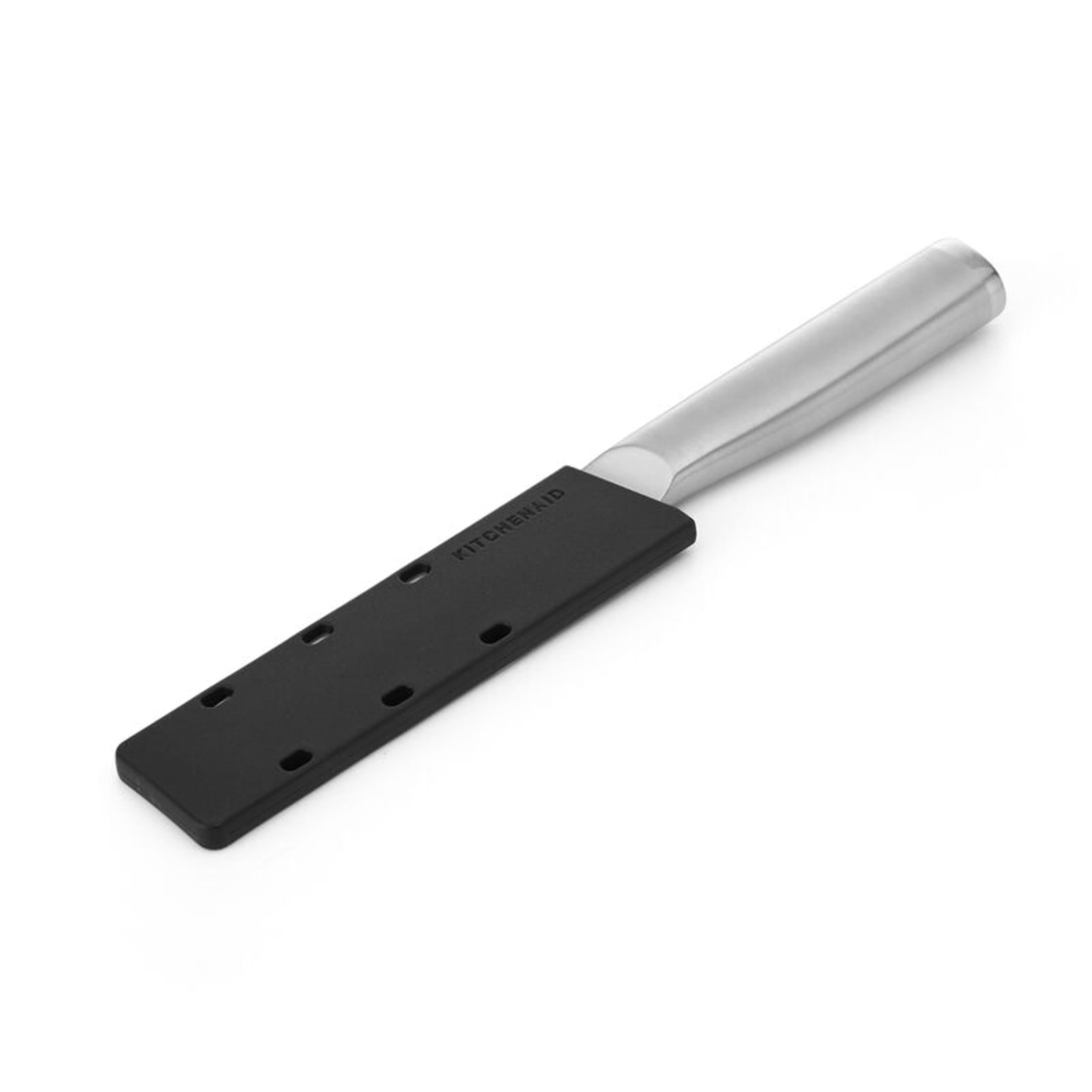 KitchenAid Gourmet 5.5-Inch Forged Serrated Utility Knife with Blade Cover, Stainless Steel Handle