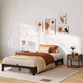 thumbnail image 1 of Sturdy & simple: tamaño individual size metal platform marco de cama, 8 pulgada, no box spring o screws needed, 800 lbs capacity, tool-free assembly, 1 of 7