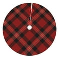 thumbnail image 1 of Faldas para árbol de Navidad a cuadros de 30 pulgadas, gruesas, para decoración navideña de invierno, para árbol de Navidad, 1 of 8