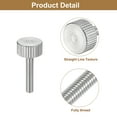 thumbnail image 4 of M4x20mm Knurled Thumb Screws, 5 Pack 304 Stainless Steel Flat Knurled Head Bolts, 4 of 5