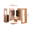 thumbnail image 4 of Yardmaster 900W Infrared Sauna for Home Use with 360° Full-Body Heating, Dual Bluetooth Speakers & Mood Lights - Detox Therapy for Fitness Enthusiasts, Skin Care & Stress Relief in Bathroom, 4 of 13